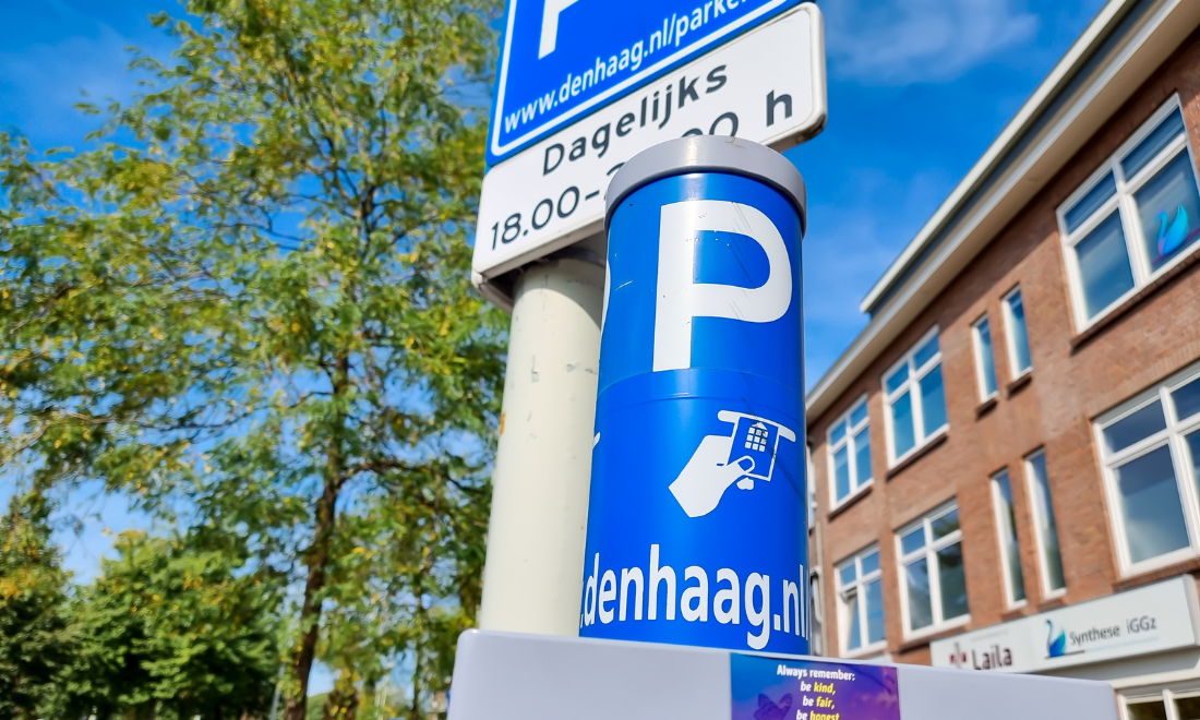 Parking meter in The Hague, the Netherlands