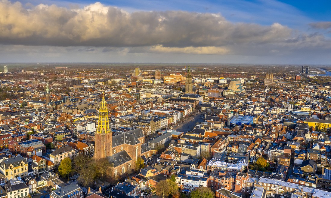 Groningen aerial skyline