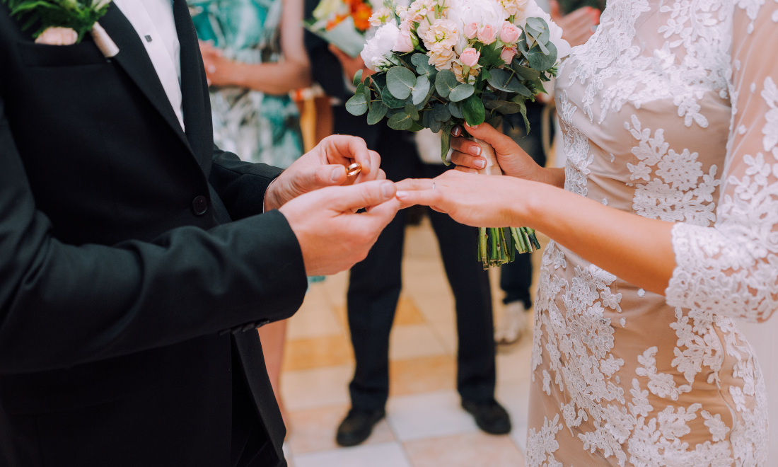 Couple getting married