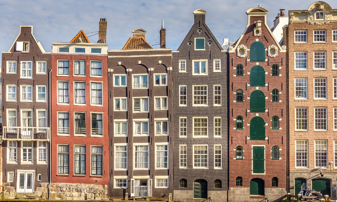 Traditional canal houses Amsterdam