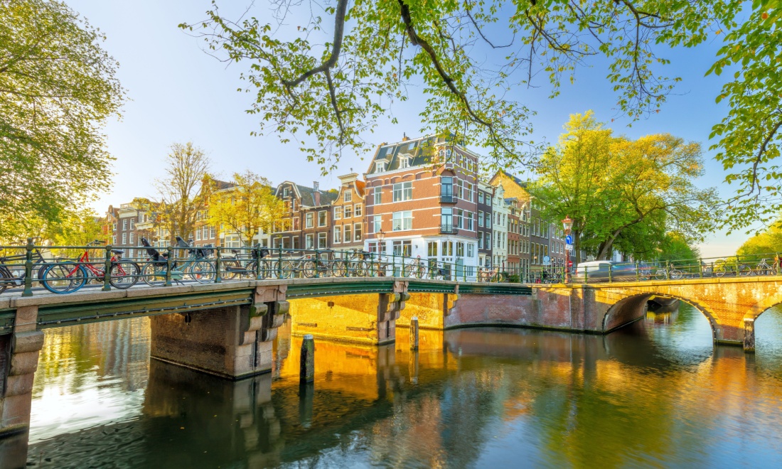 amsterdam on a sunny day