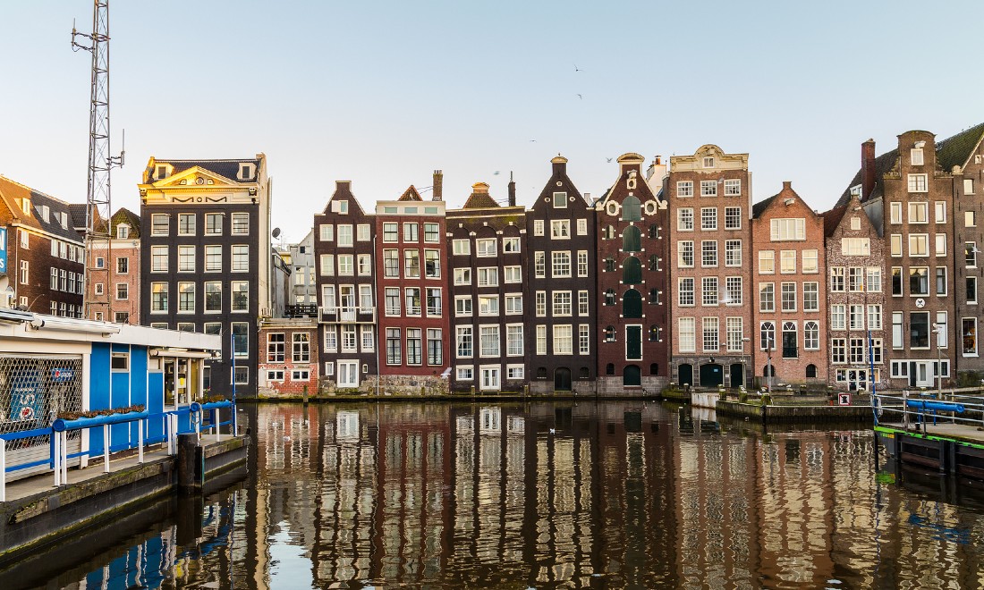 Traditional houses in Amsterdam