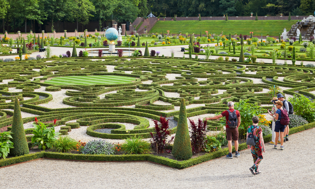 Garden at Het Loo palace in Apeldoorn, the Netherlands