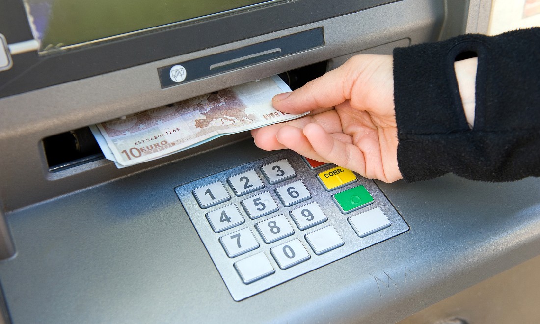 ATM cash machine Euros the Netherlands