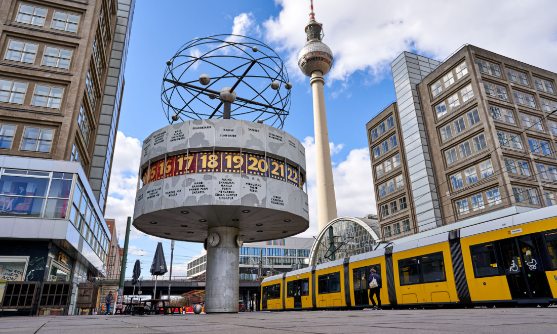 berlin alexanderplatz in summer