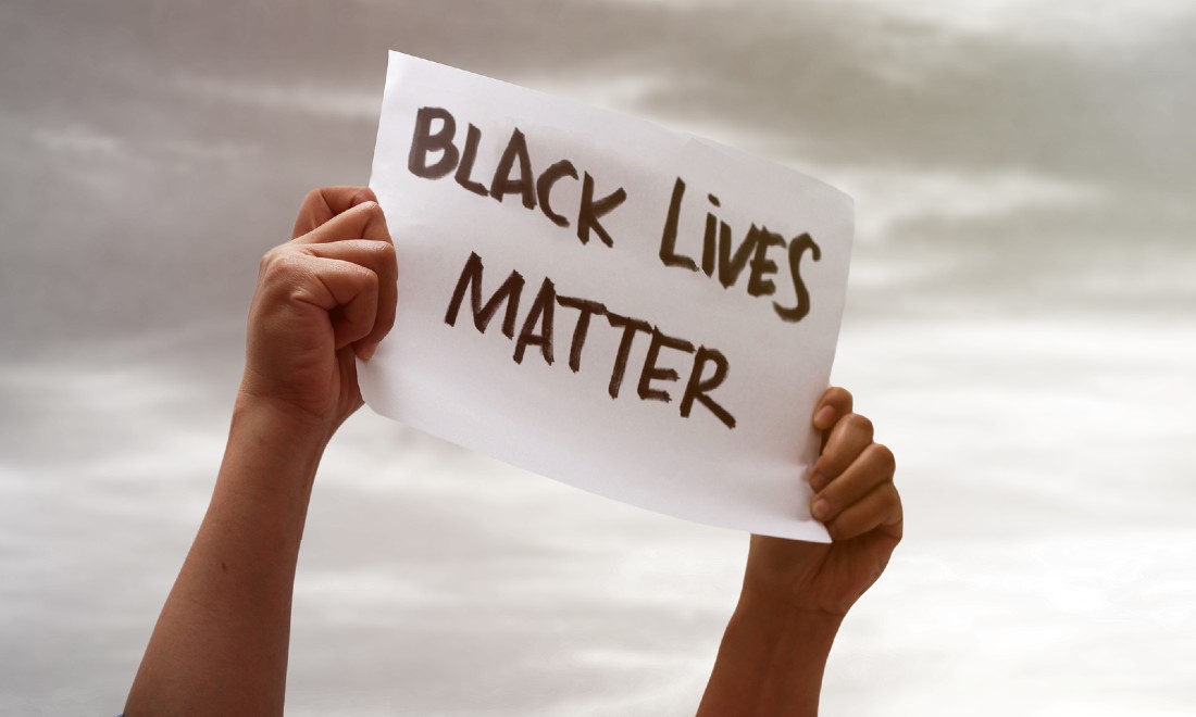 black lives matter anti-racism poster