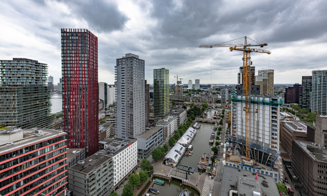 Buildings under construction in Rotterdam, the Netherlands