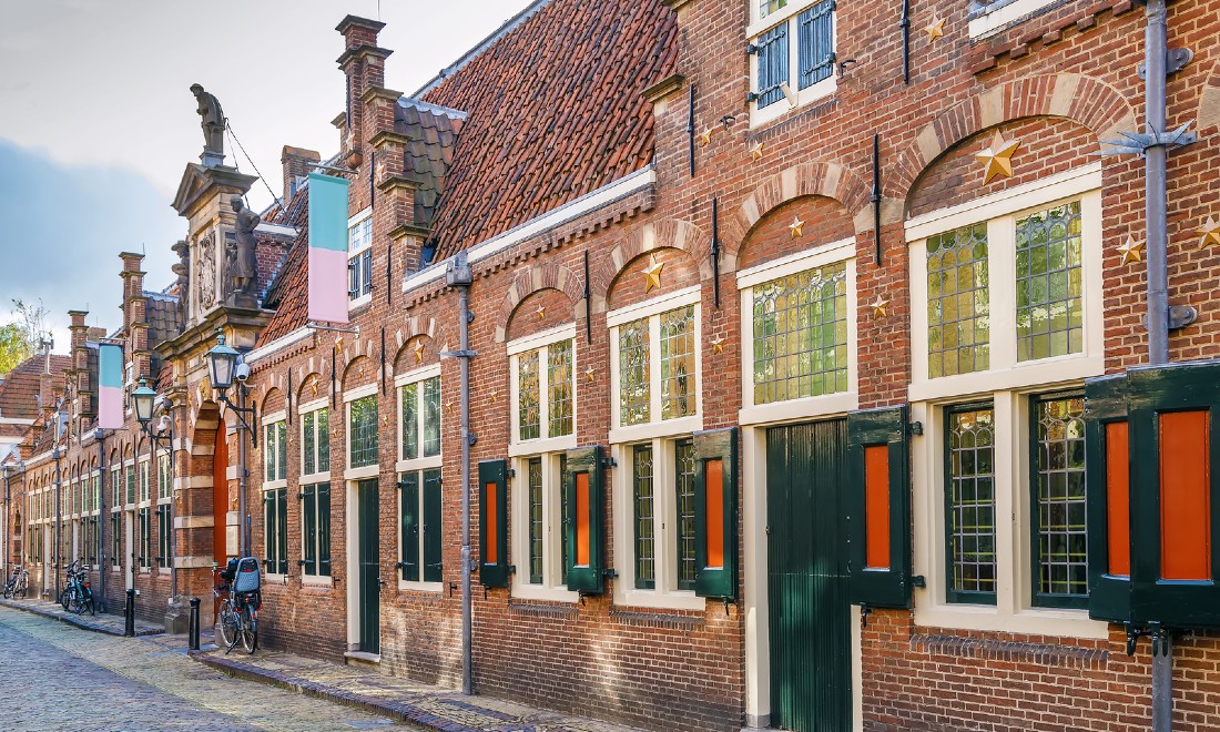 row of houses in haarlem