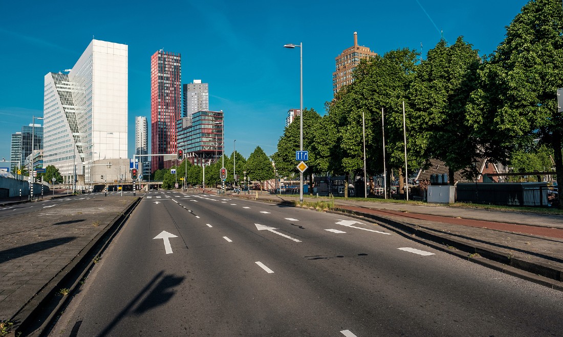 Dutch city Rotterdam road speed limit