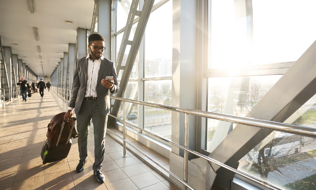 business man airport