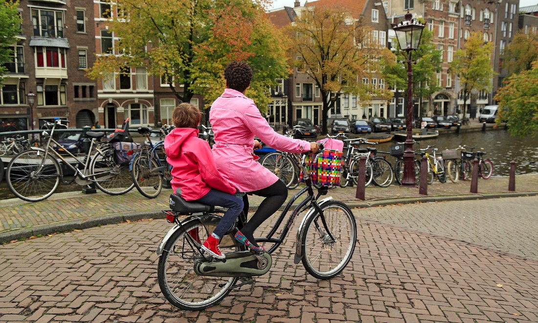 Bike cycling Amsterdam the Netherlands