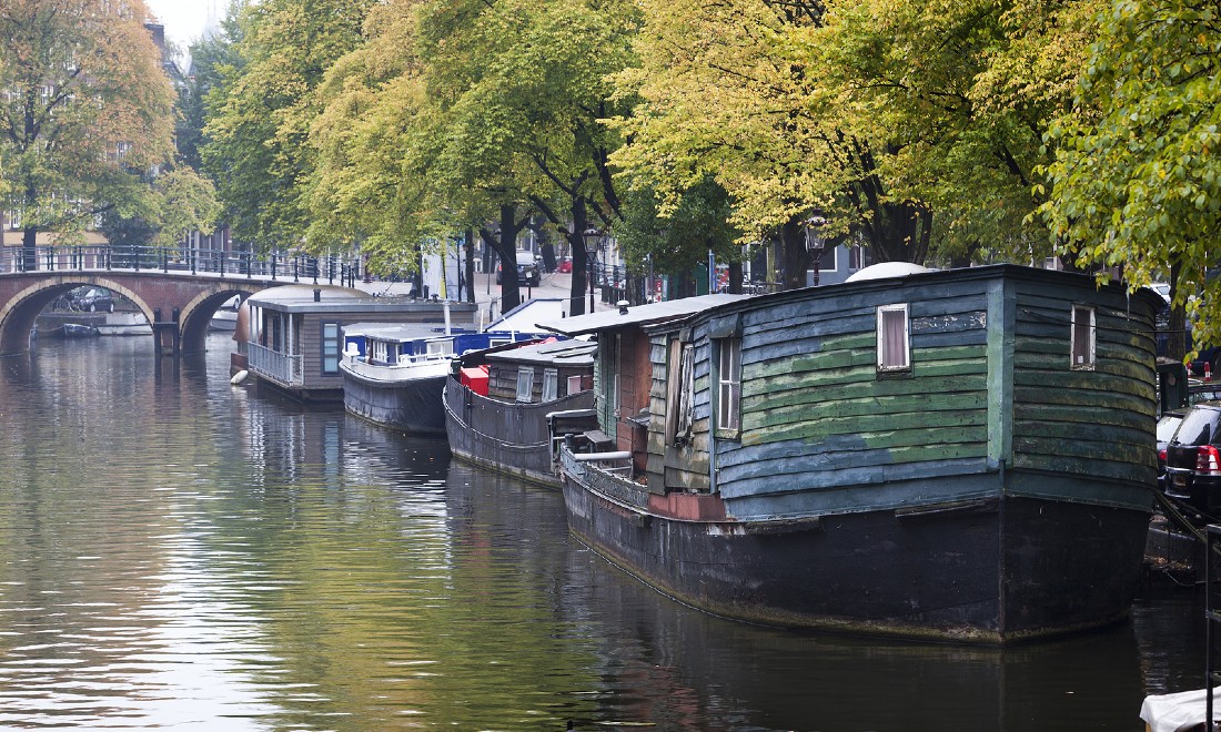 Dogger oldest houseboat Amsterdam Prinsengracht the Netherlands