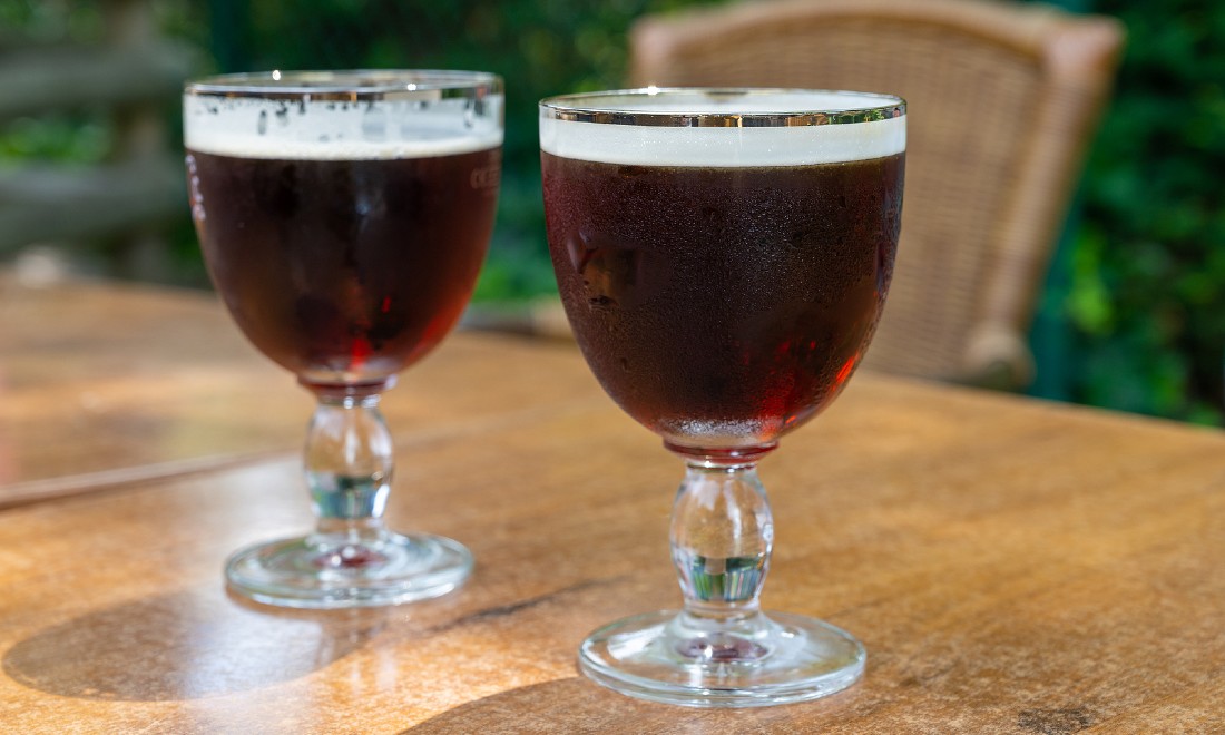 Dutch bock beer in glasses