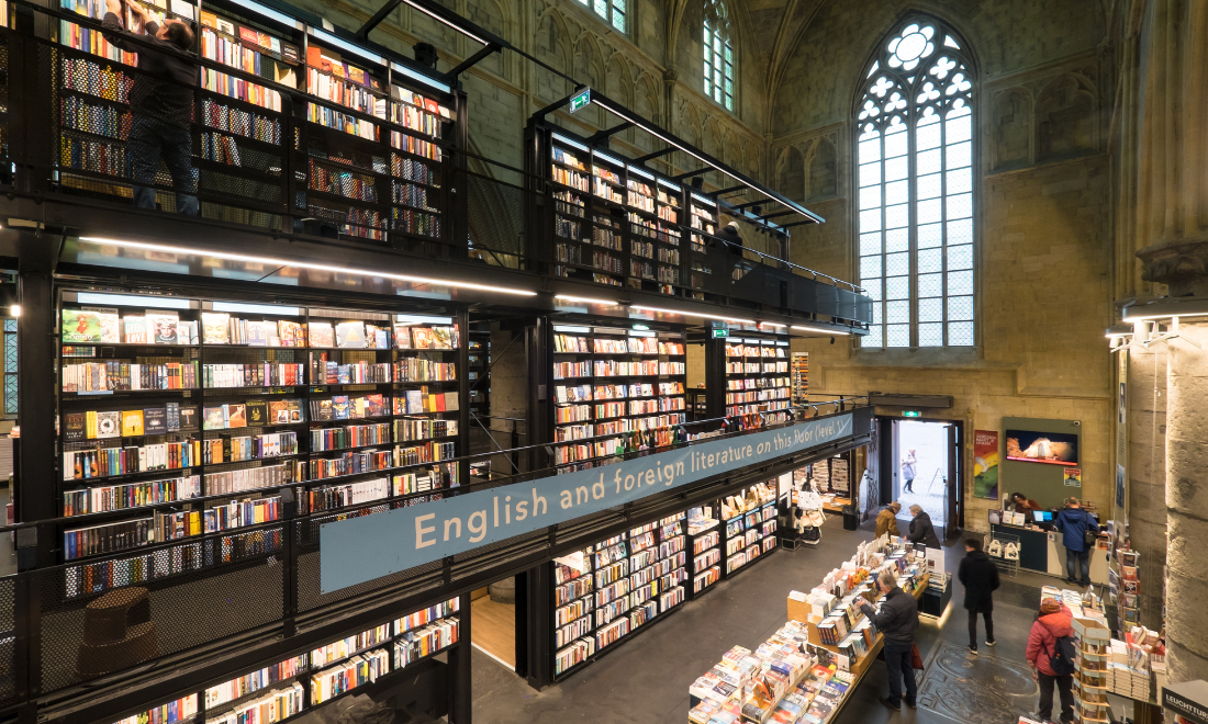 English books at bookstore in Maastricht, the Netherlands