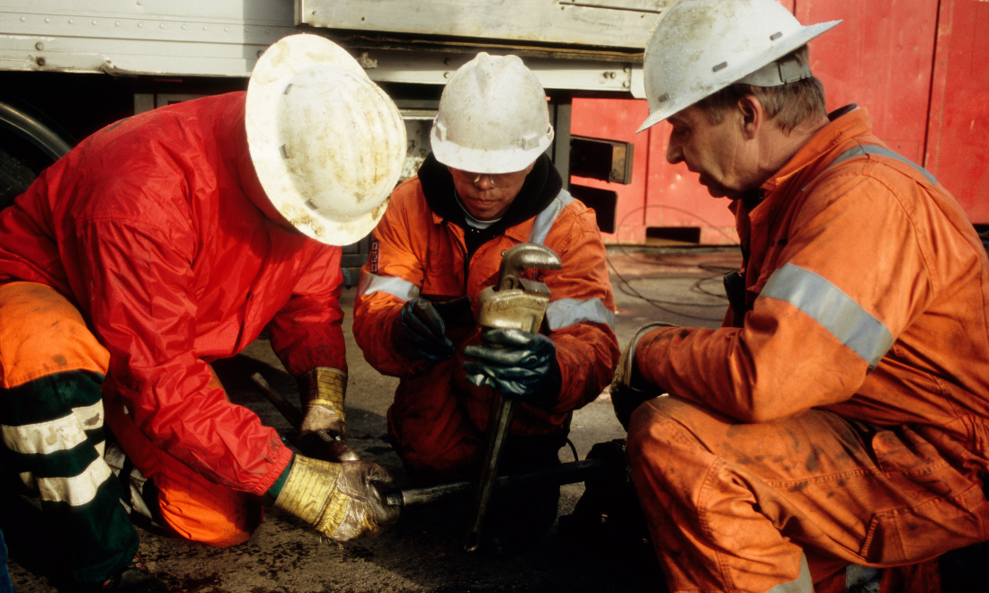 Mine workers in the Netherlands