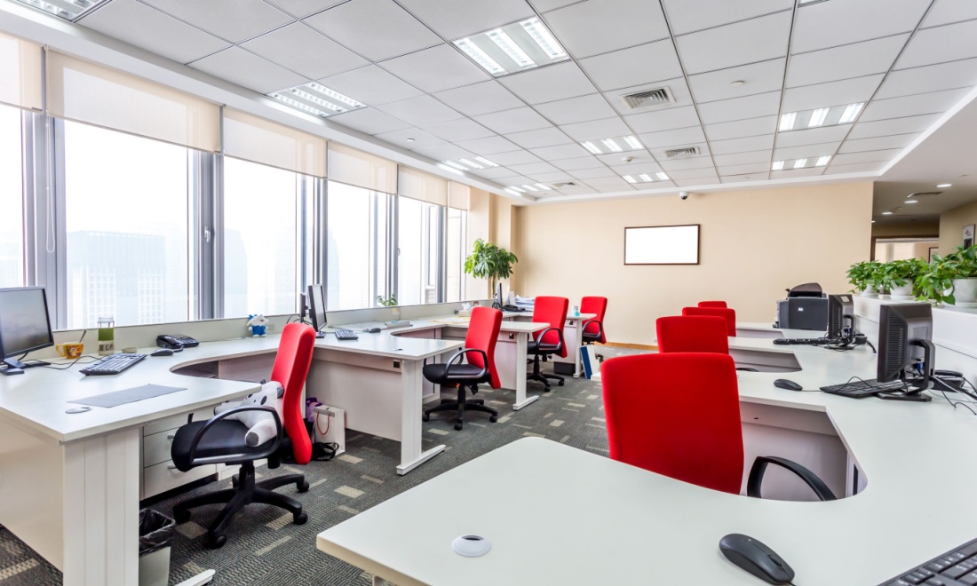 Empty offices in the Netherlands