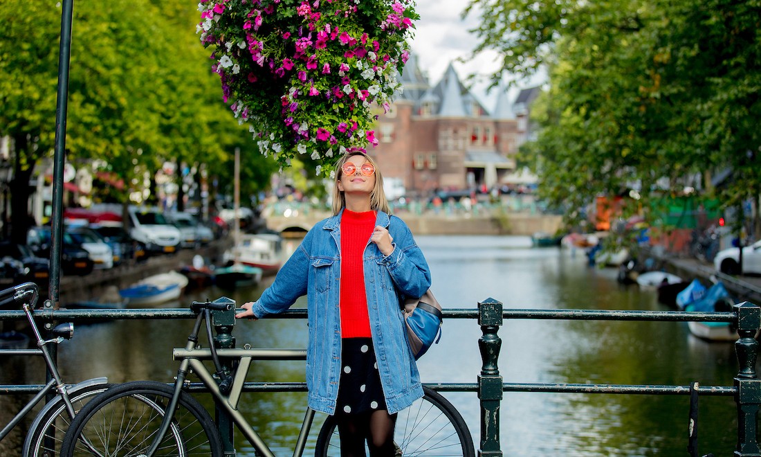 Expat woman in Amsterdam