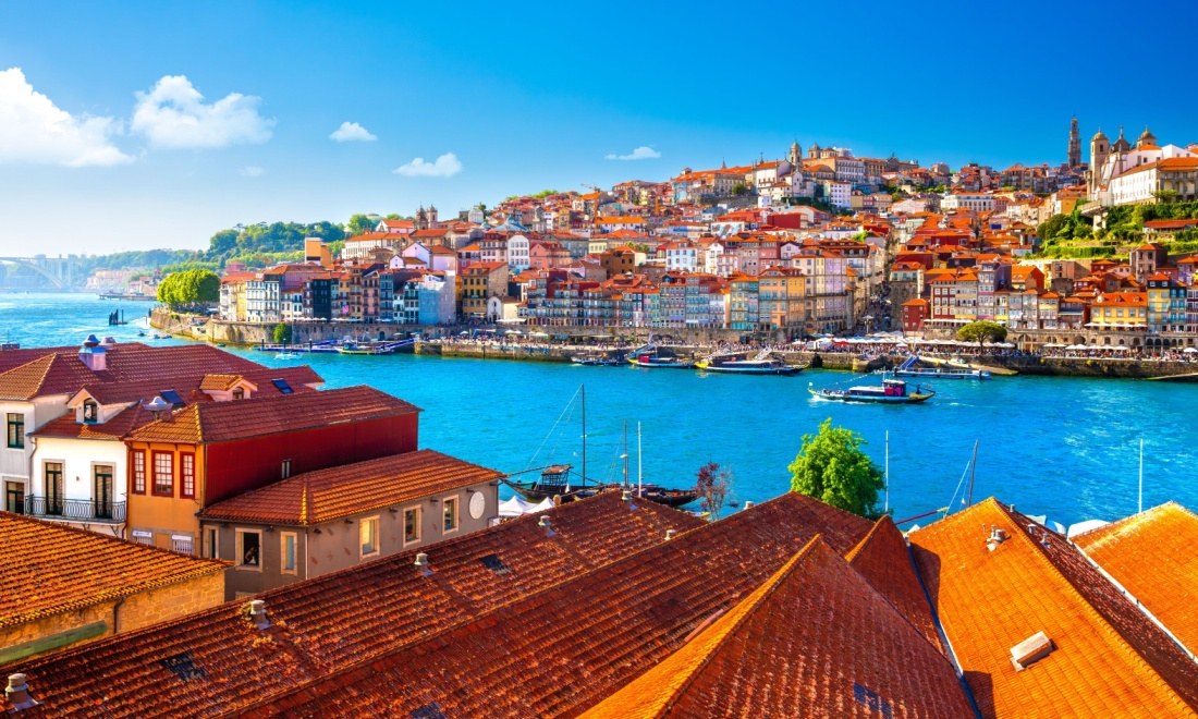 View of Porto, Portugal. Savvy Expat Mortgages clients release equity in their homes to buy property abroad