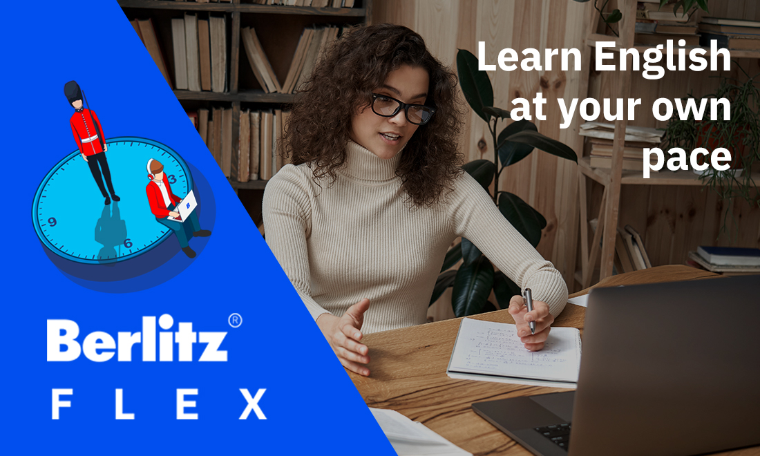 berlitz flex woman learning new language