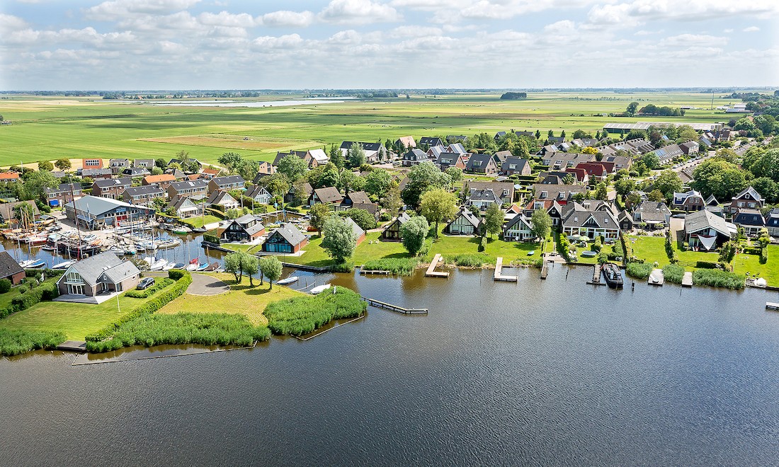 The village of Oudega in Friesland