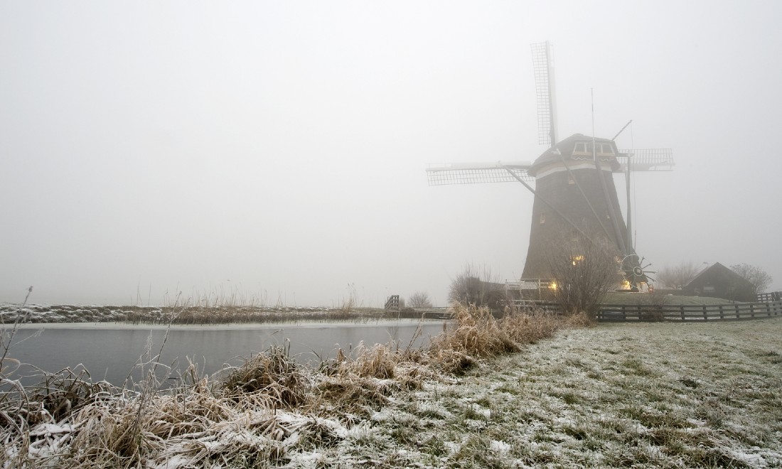 Frosty morning in the Netherlands