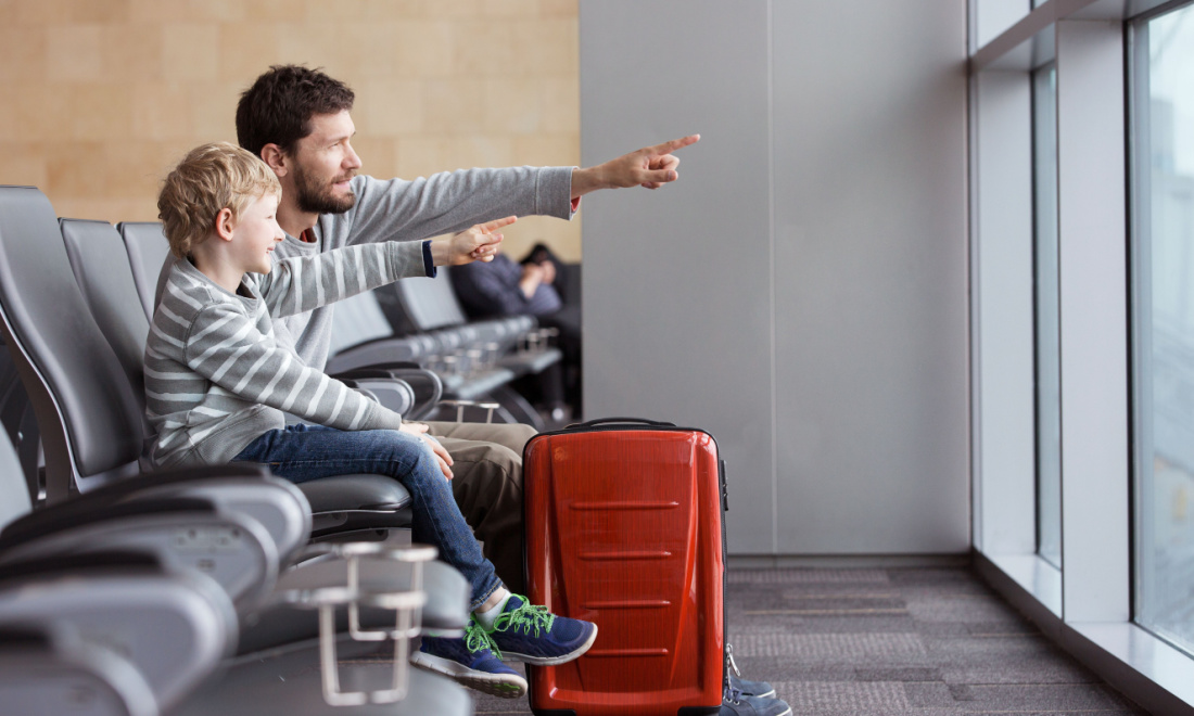 GMW Lawyer father and son in airport