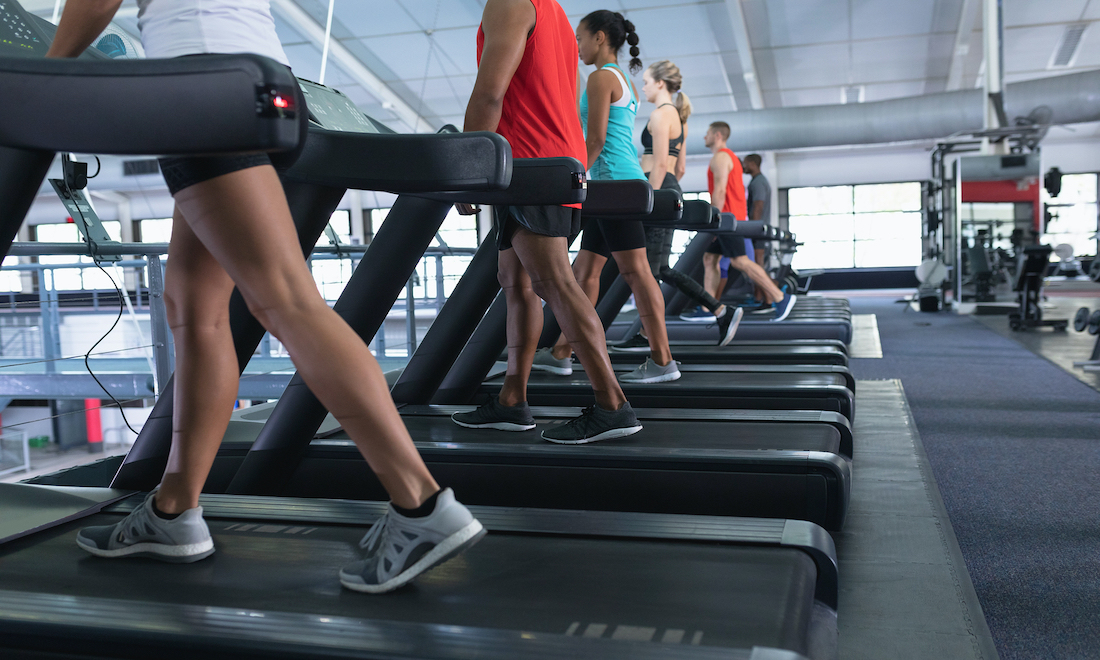 People working out in the gym