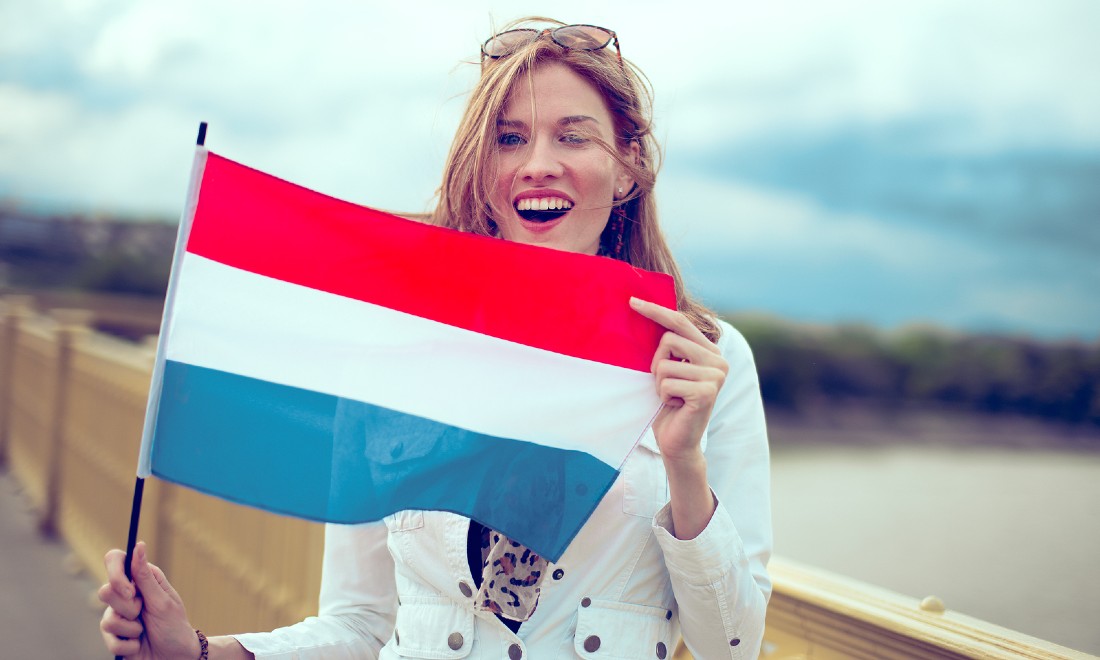 Happy Dutch people the Netherlands