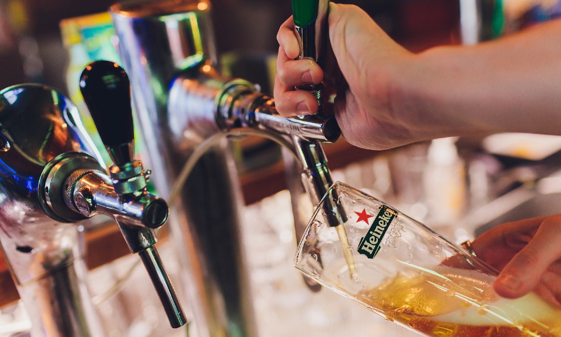 Heineken beer tap bar the Netherlands