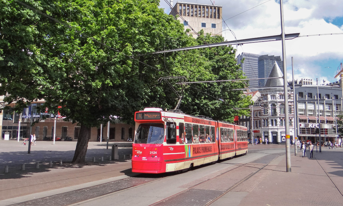 HTM tram in The Hague, the Netherlands