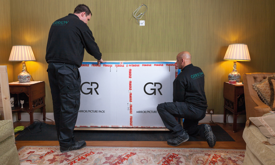 gerson movers unpacking crates