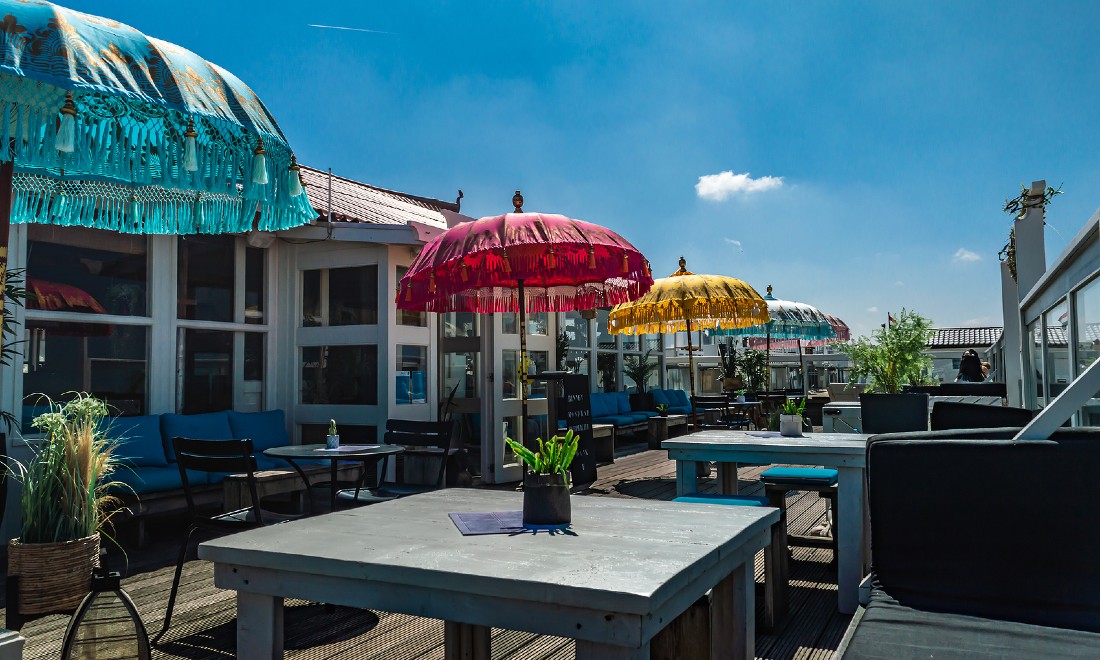 Ijmuiden the Netherlands cafe terrace