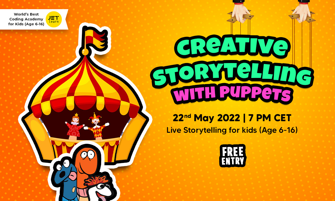 JetLearn’s Free Creative Storytelling Session with Puppets - Main image / Thumbnail (1100 x 660)