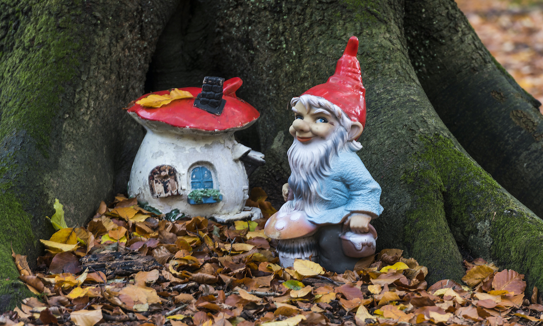 Gnome in a forest in the Netherlands