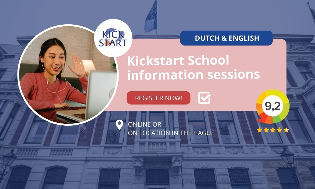 Information sessions on Dutch and English courses at Kickstart School in The Hague