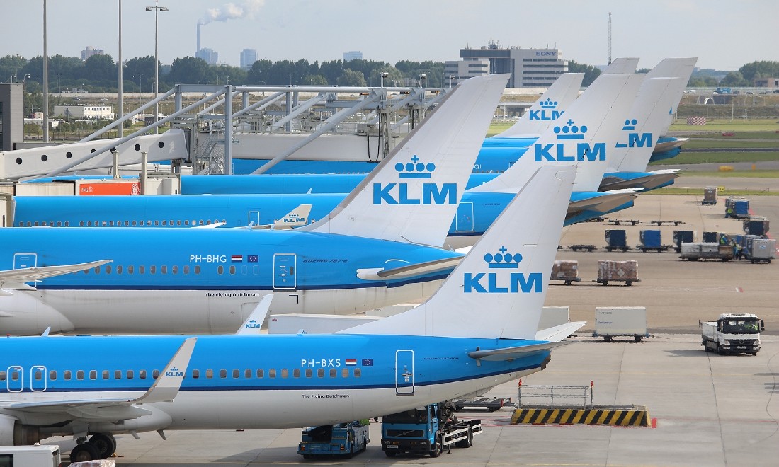 KLM planes Amsterdam Schiphol Airport