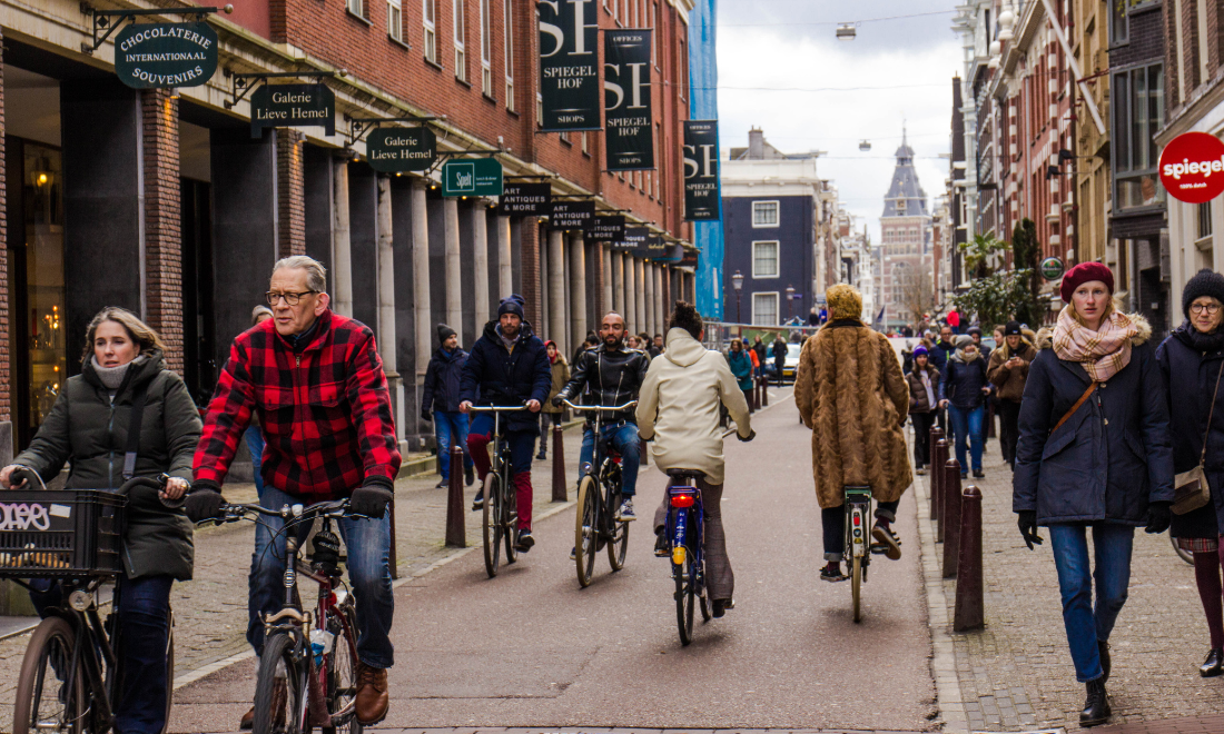 Residents in Dutch city centre