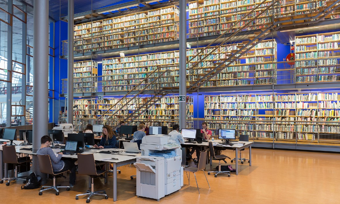 Library TU Delft university the Netherlands