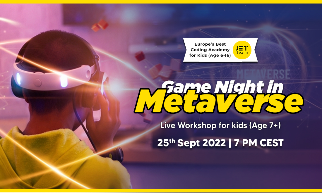 JetLearn free metaverse workshop for kids