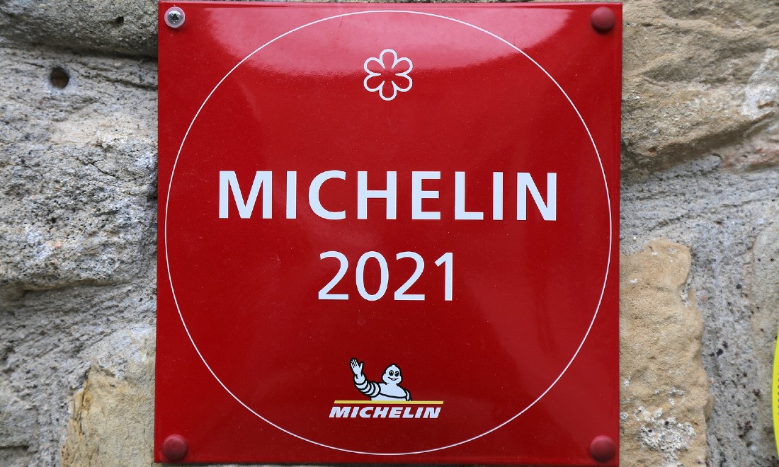 Michelin starred restaurant sign the Netherlands