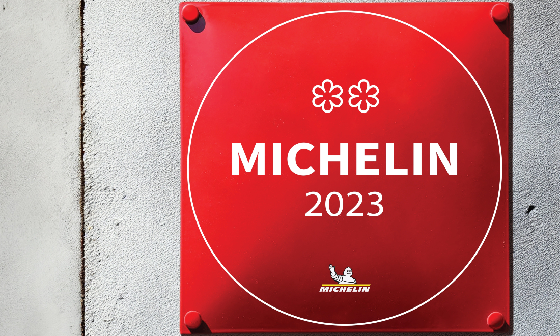 sign outside two-star Michelin restaurant