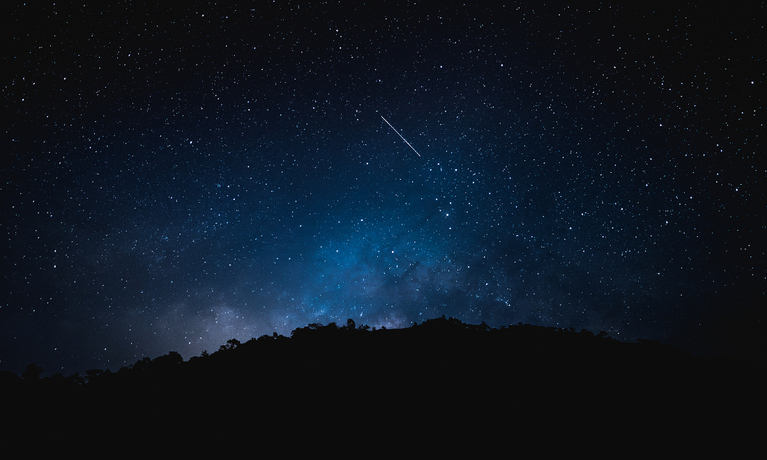 neowise comet in the night sky