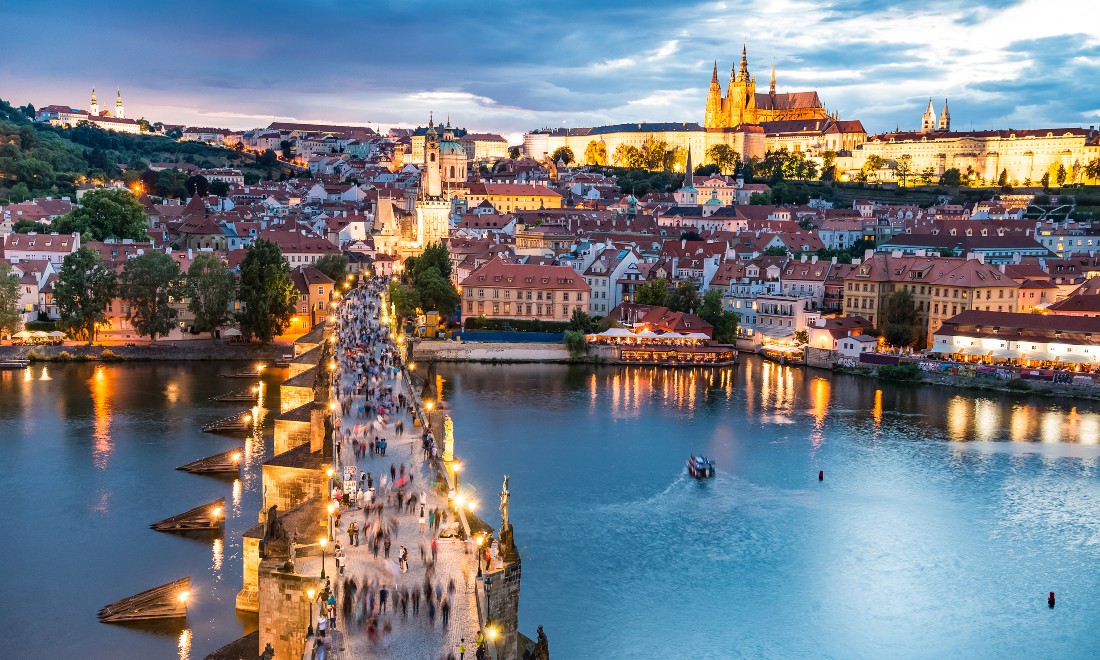 Prague, Czechia (Czech Republic) in the evening