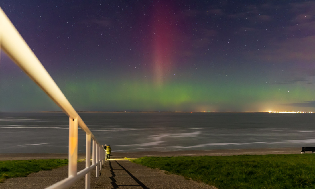 Northern lights in the Netherlands