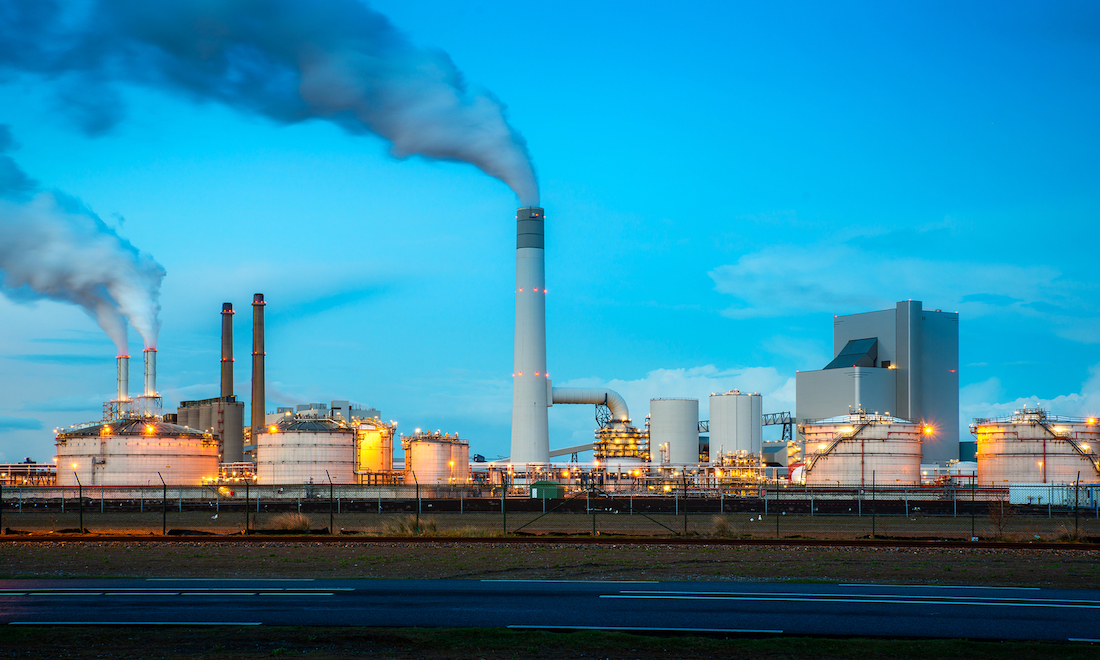 Oil refinery in Rotterdam