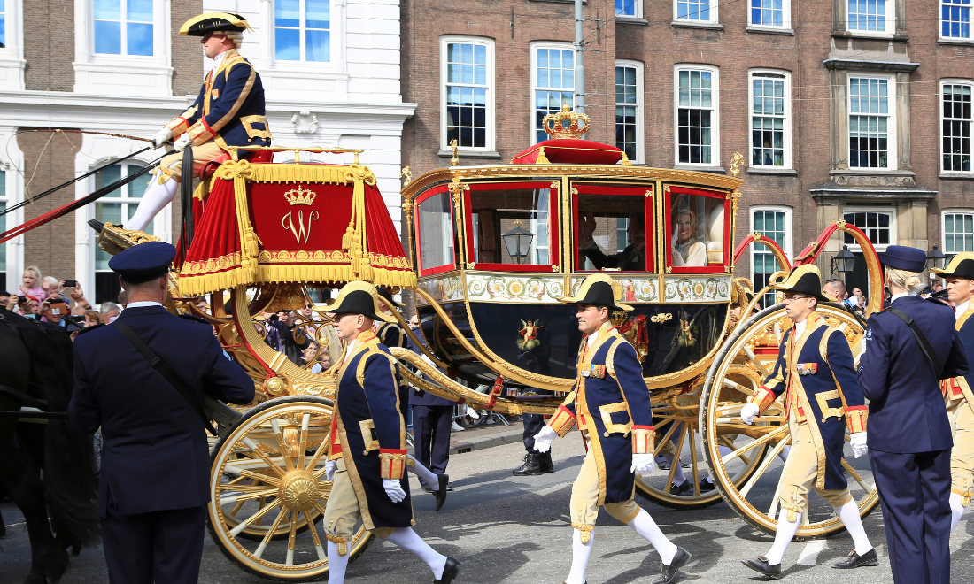 Glass carriage on Prinsjesdag - Budget Day in the Netherlands