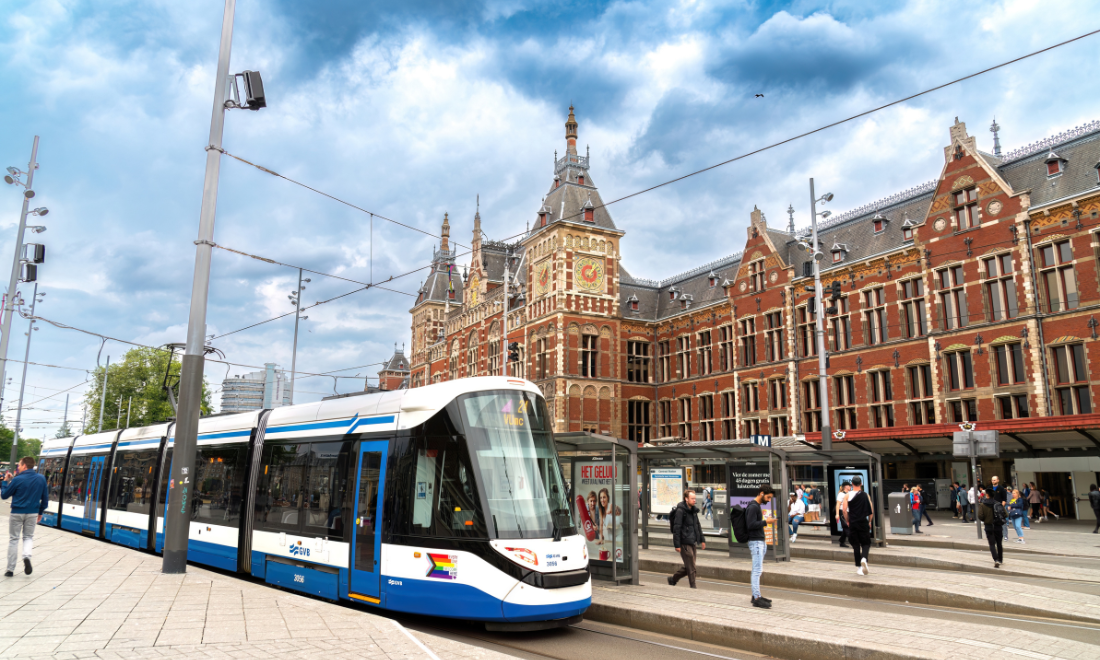 GVB tram in Amsterdam