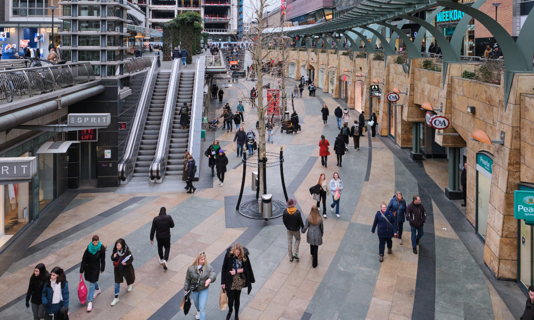 Shoppers in Rotterdam, the Netherlands