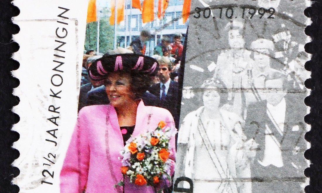 Stamp showing Queen Beatrix