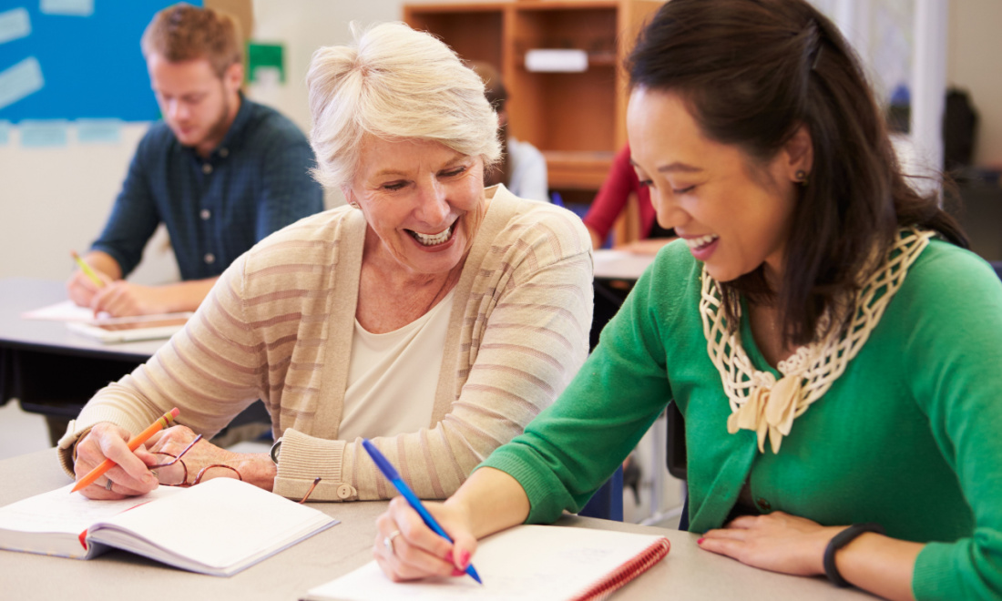 Regina Coeli adult education classroom